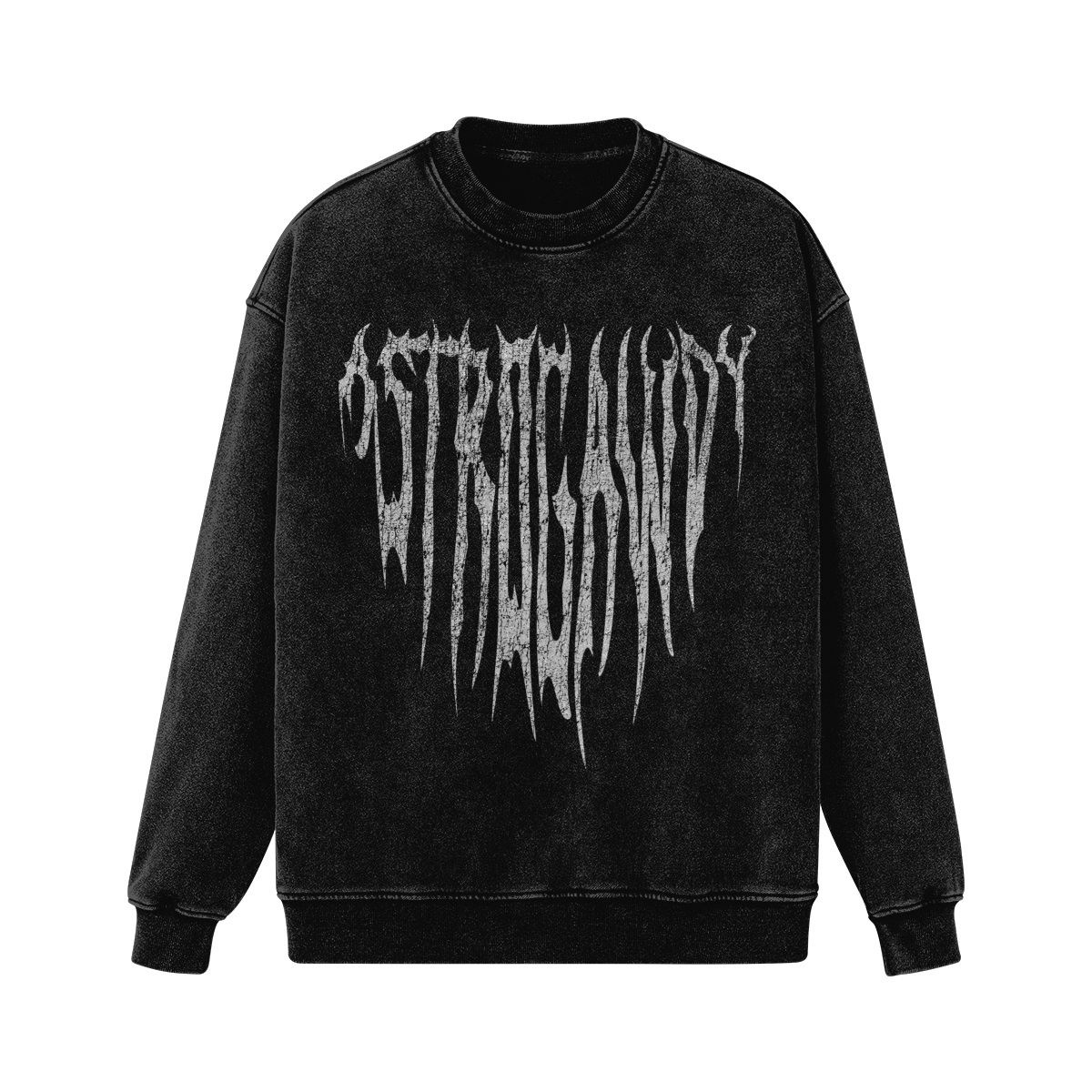 Astrogawdy Grunge Faded Sweat Shirt Oversized