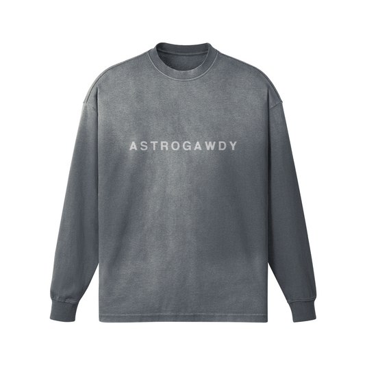 Astrogawdy Sun Faded Long Sleeve T-shirt Oversized